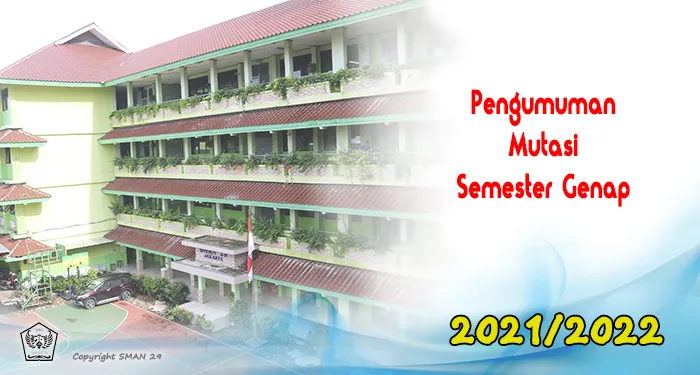 PENGUMUMAN HASIL SELEKSI SISWA MUTASI<br>