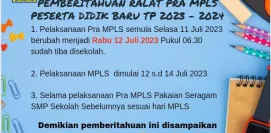 PEMBERITAHUAN CALON PESERTA DIDIK BARU TAHUN PELAJARAN 2023  2024 